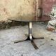 Adjustable coffee table in smoked glass, steel and stainless steel from the 70s