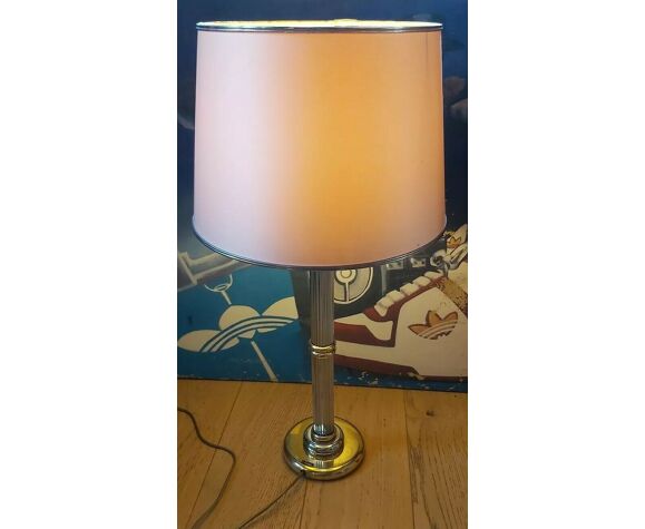 Lounge Lamp Signed The Dolphin Brassy Metal And Chrome Design Selency Lounge Lamp Signed The Dolphin Brassy, Sea Isle Floor Lamp