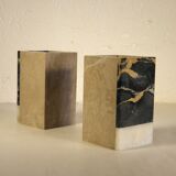 Marble bookends 12 x 7 cm