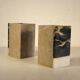 Marble bookends 12 x 7 cm