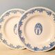 Art Nouveau dessert plate duo