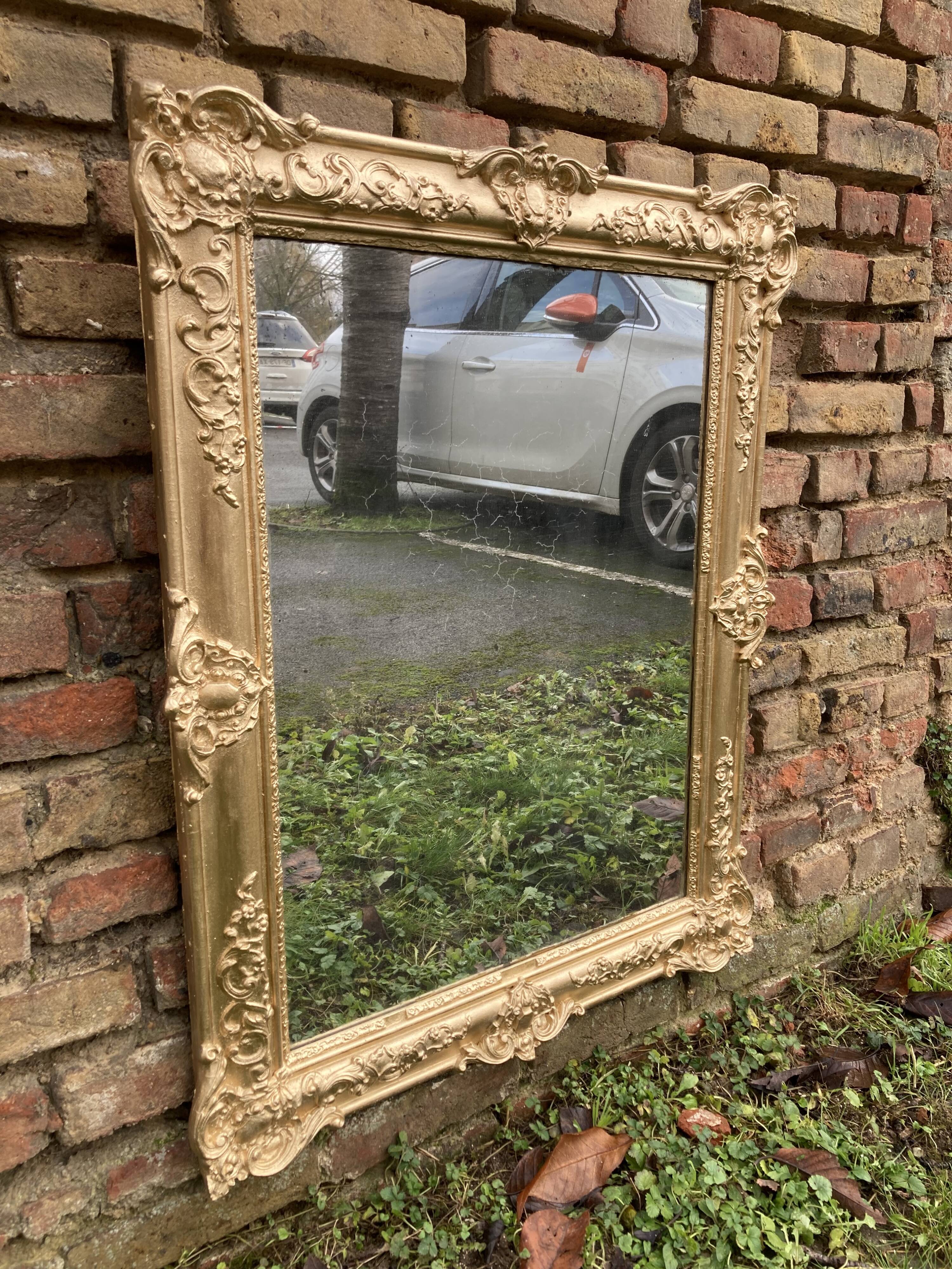 Old mirror Louis XV style 86x69cm