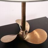 Solid brass helix lamp
