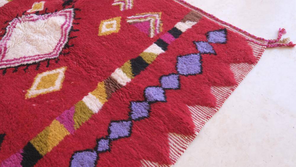 Tapis Rouge Marocain - 302 x 202 cm