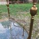 Gold-plated brass serving trolley