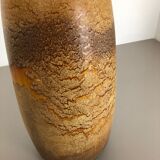 Pottery fat lava multi-color 284-47 floor vase made by Scheurich, 1970