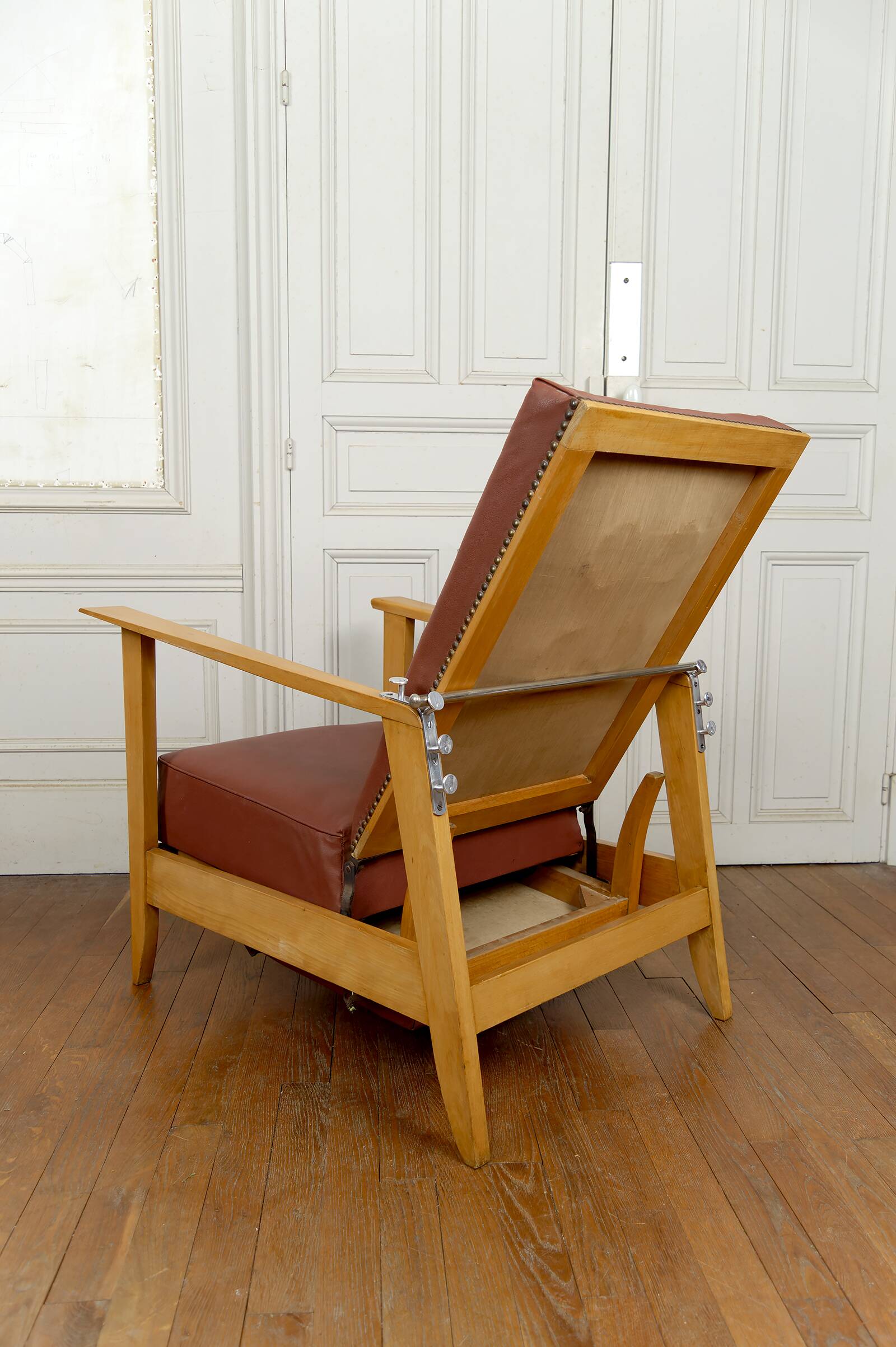 System armchair, Morris Art Deco chaise longue, France c. 1940