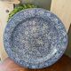 Large round English ironstone dish, 19th century