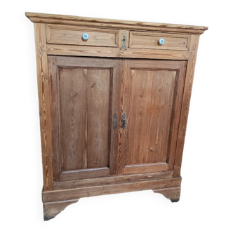Solid wood sideboard furniture drawer doors natural patinated