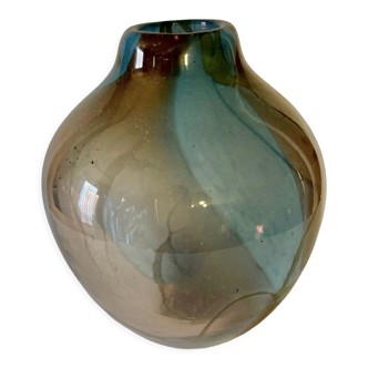 Vase fulvio bianconi pezzati and dated 81