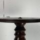 Table d'appoint brutaliste en bois tourné français de style Charles Dudouyt, France, années 1940