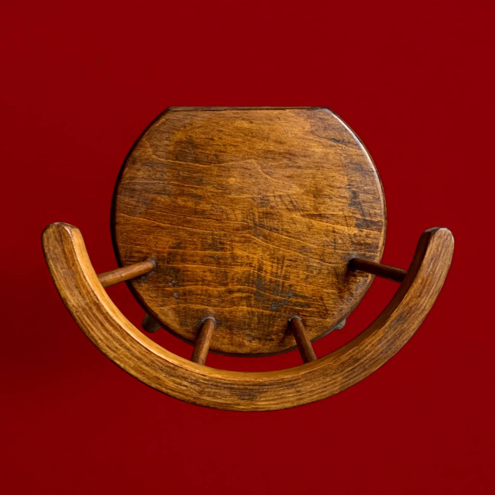 Old solid wood children's chair