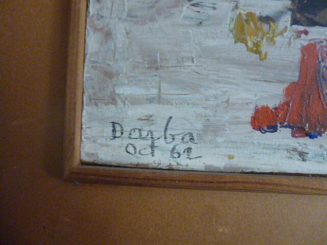 Paintings on wood signed darba 1962