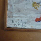 Tableaux sur bois signés darba 1962
