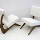 Pair of Adrian Pearsall Midcentury Walnut Lounge Chairs for Craft Associate