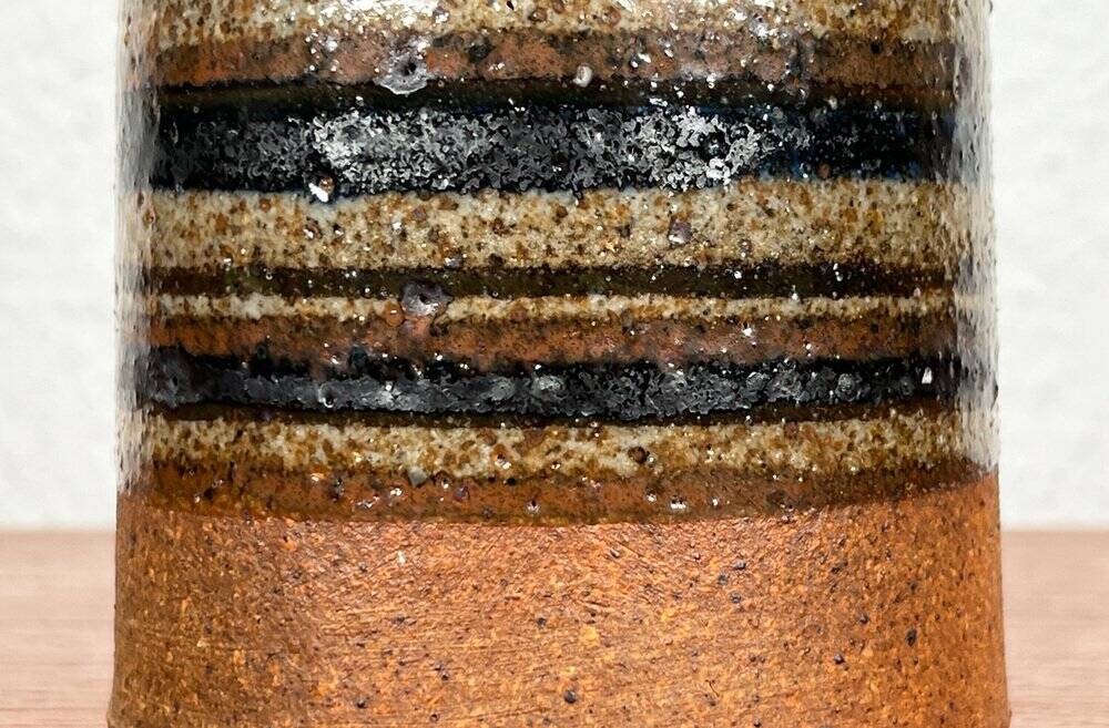 Mid-century Danish studio pottery vase from Salling Pottery, 1960s.