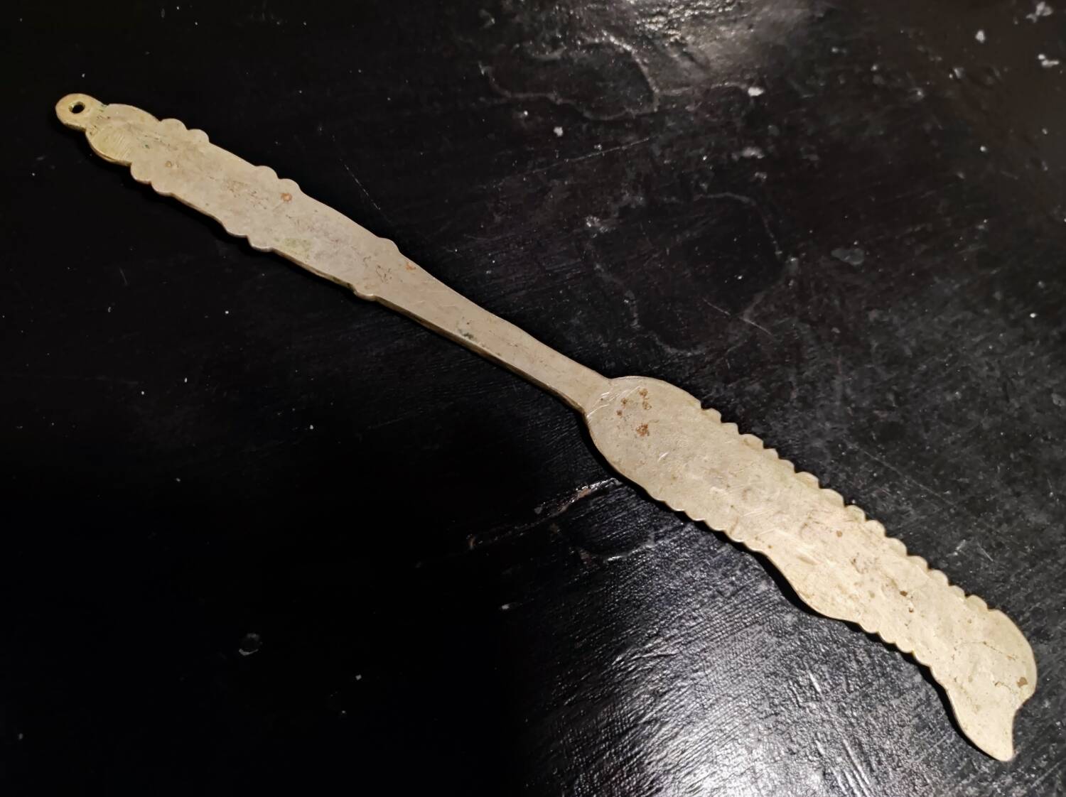 Antique metal cake knife