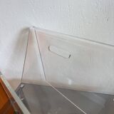 Porte revue en plexiglas 70s