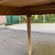 Round dining table Louis Philippe stripped in raw solid cherry wood Italy