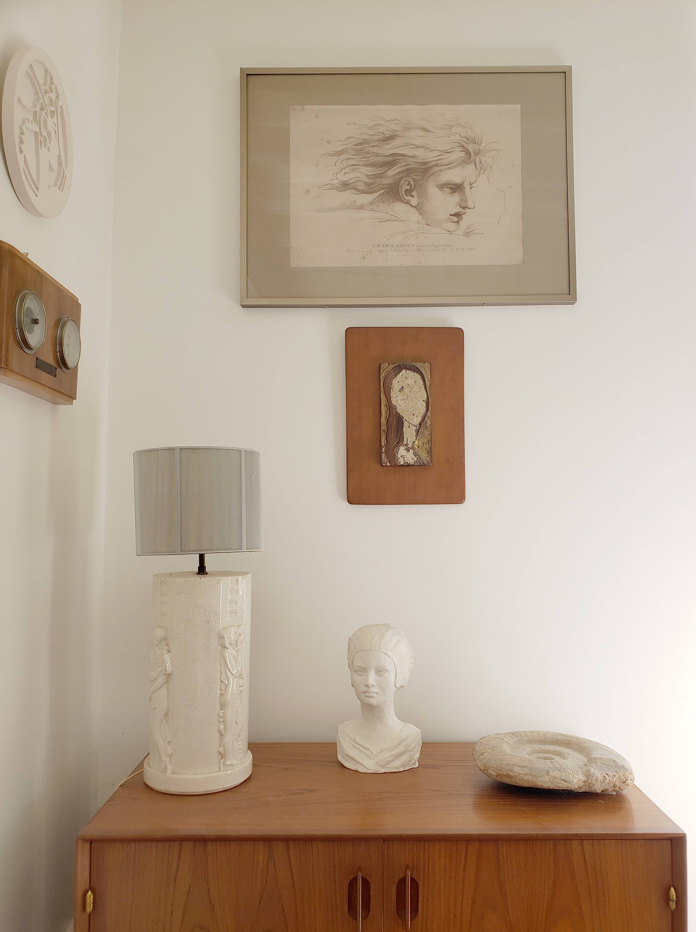 Plaster bust of a woman