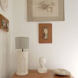 Plaster bust of a woman