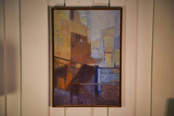 Abstract painting "Venice" by Monique Breton-Prouté, also known as Pehem