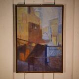 Abstract painting "Venice" by Monique Breton-Prouté, also known as Pehem