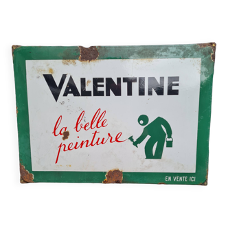 Plaque émaillée valentine