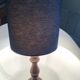 Solid wood lamp lampshade denim