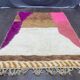 Tapis en laine pure naturelle à motifs colorés taille 150 x 250 cm