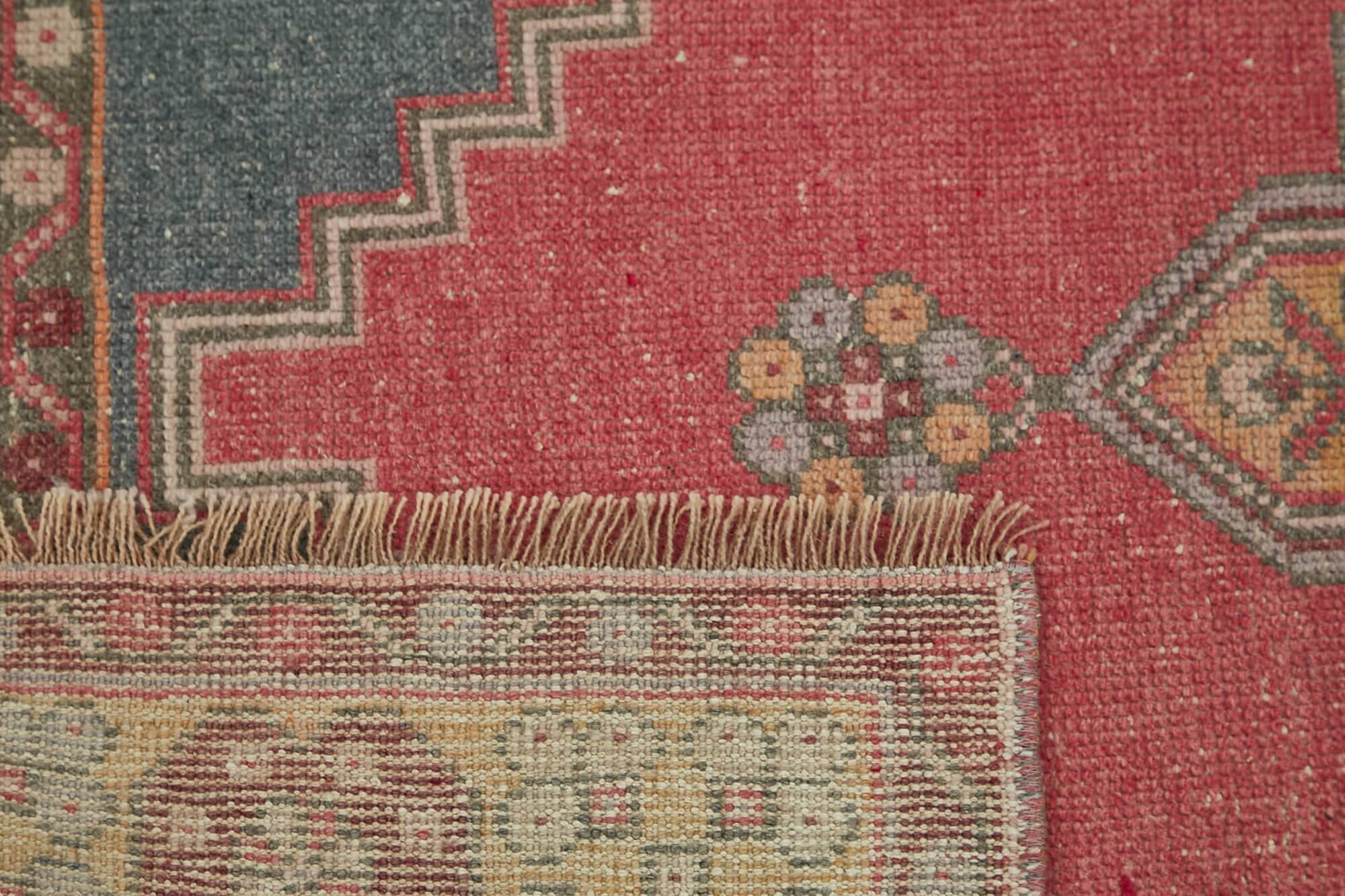 Turkish Vintage Anatolian Rug 115 cm x 219 cm