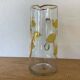 1950s-6o Gilding And Enameled Lemon Monaco Glassware decanter