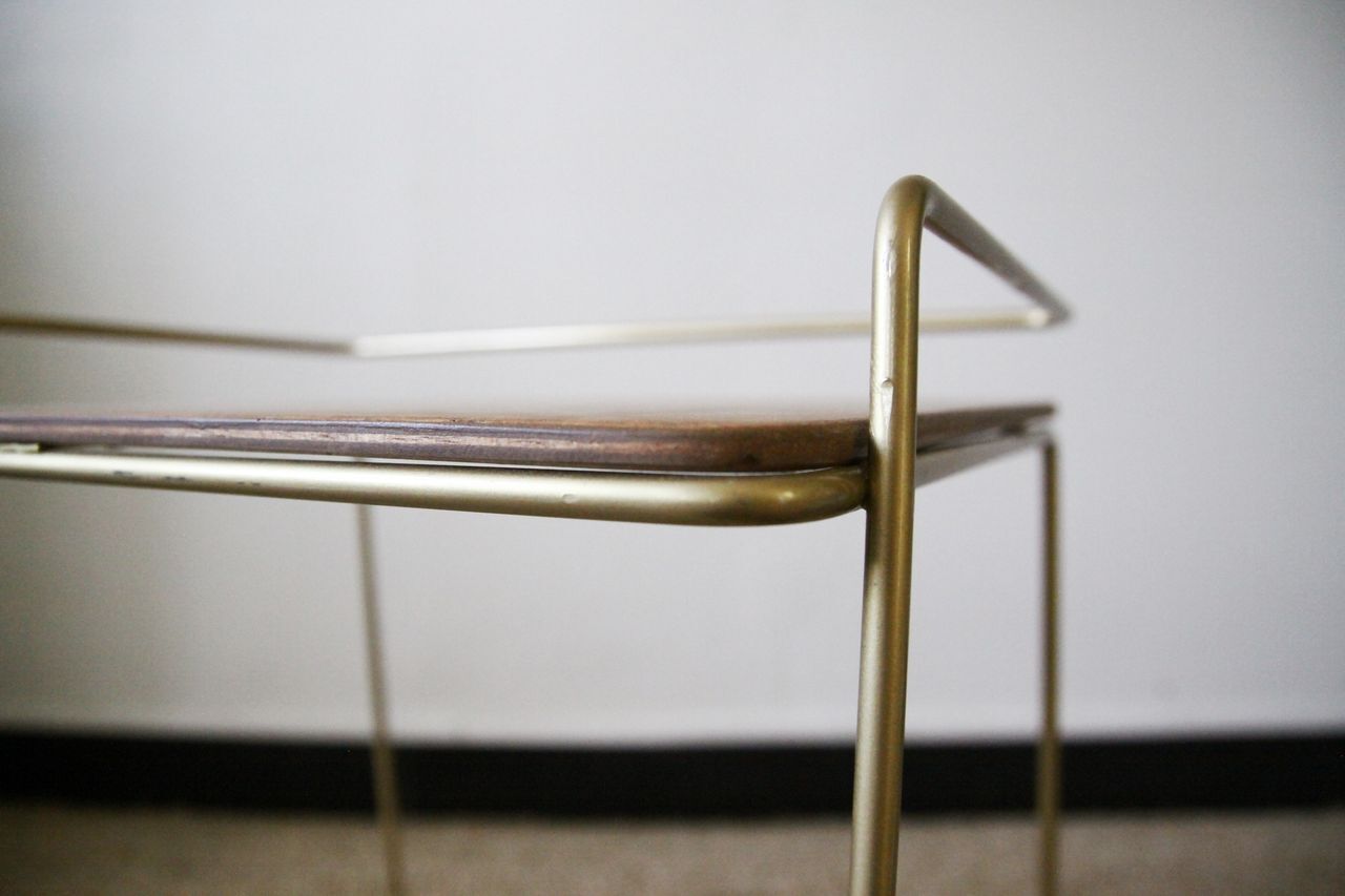 Vintage golden bedside