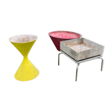 Set of 3 planters in fiber cement Willy Guhl