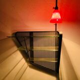 Wall shelf floor lamp
