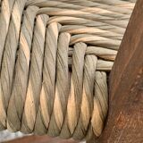 Two-tone straw chairs 1950