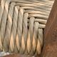 Two-tone straw chairs 1950