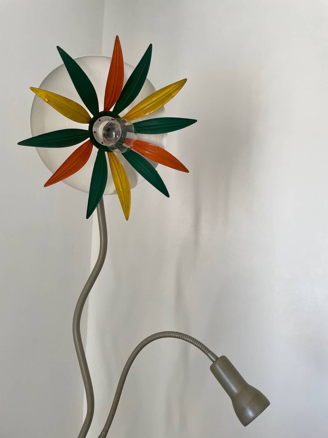 Italian flower head floor lamp circa 1970