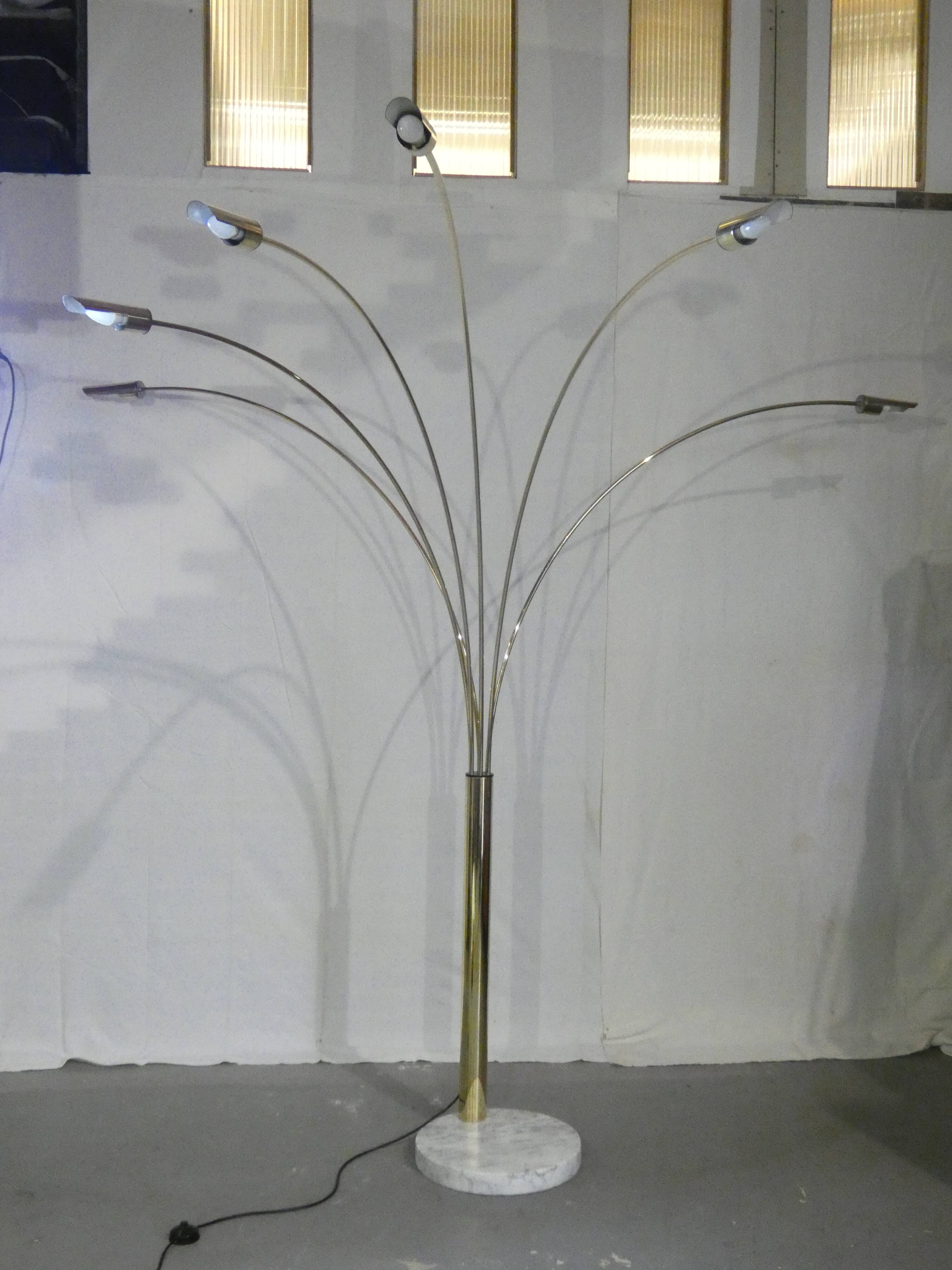 Floor lamp italian arco of the 70s