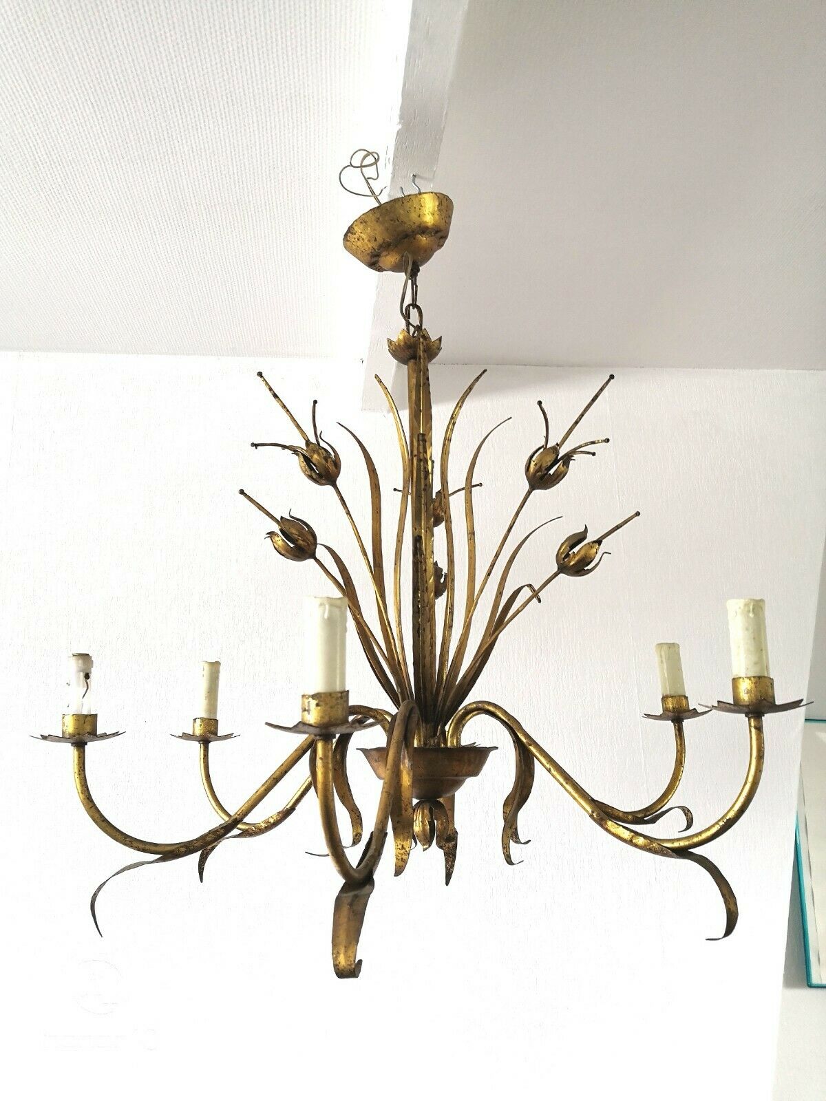 Golden chandelier
