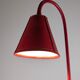 Jacques Adnet floor lamp in red leather, mid-century modern, France, 1960s