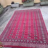 Old Afghan carpet in wool – hand-knotted – tribal patterns – 293 × 186 cm