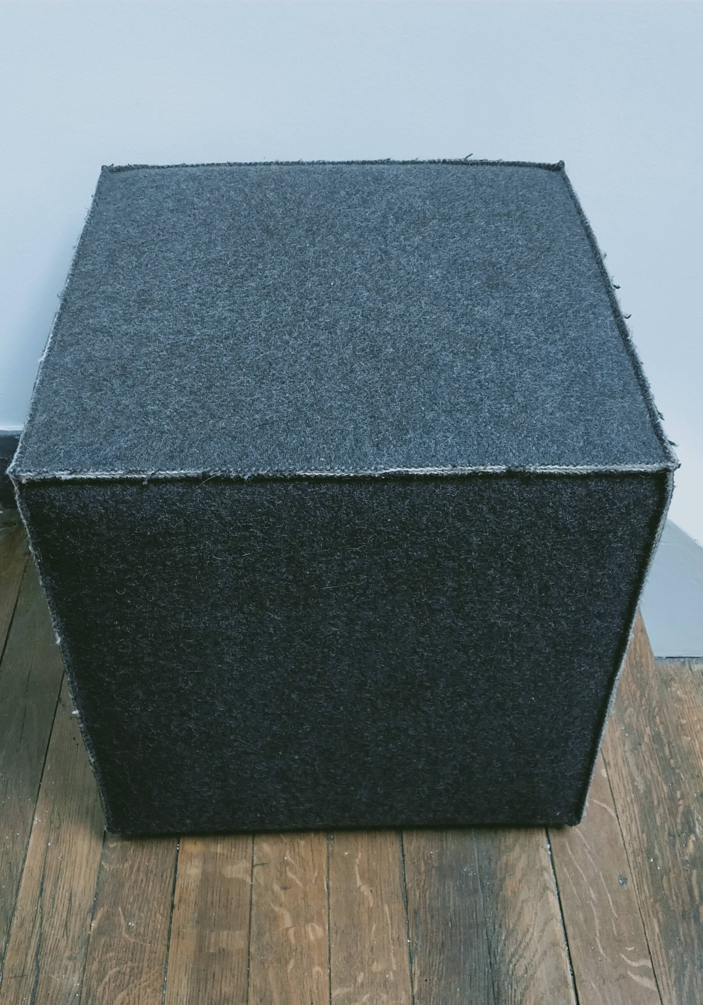 Paola Lenti square felt pouf