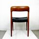 A beautiful pair of modern Scandinavian dining chairs in teak, model 75 by Niels Otto Møller.