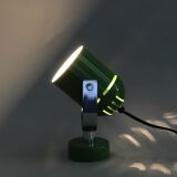 Applique murale orientable tchécoslovaque des années 1970, par Stanislav Indra, chromée et verte