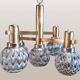 Vintage Italian chandelier in the style of Gaetano Sciolari, 1970s