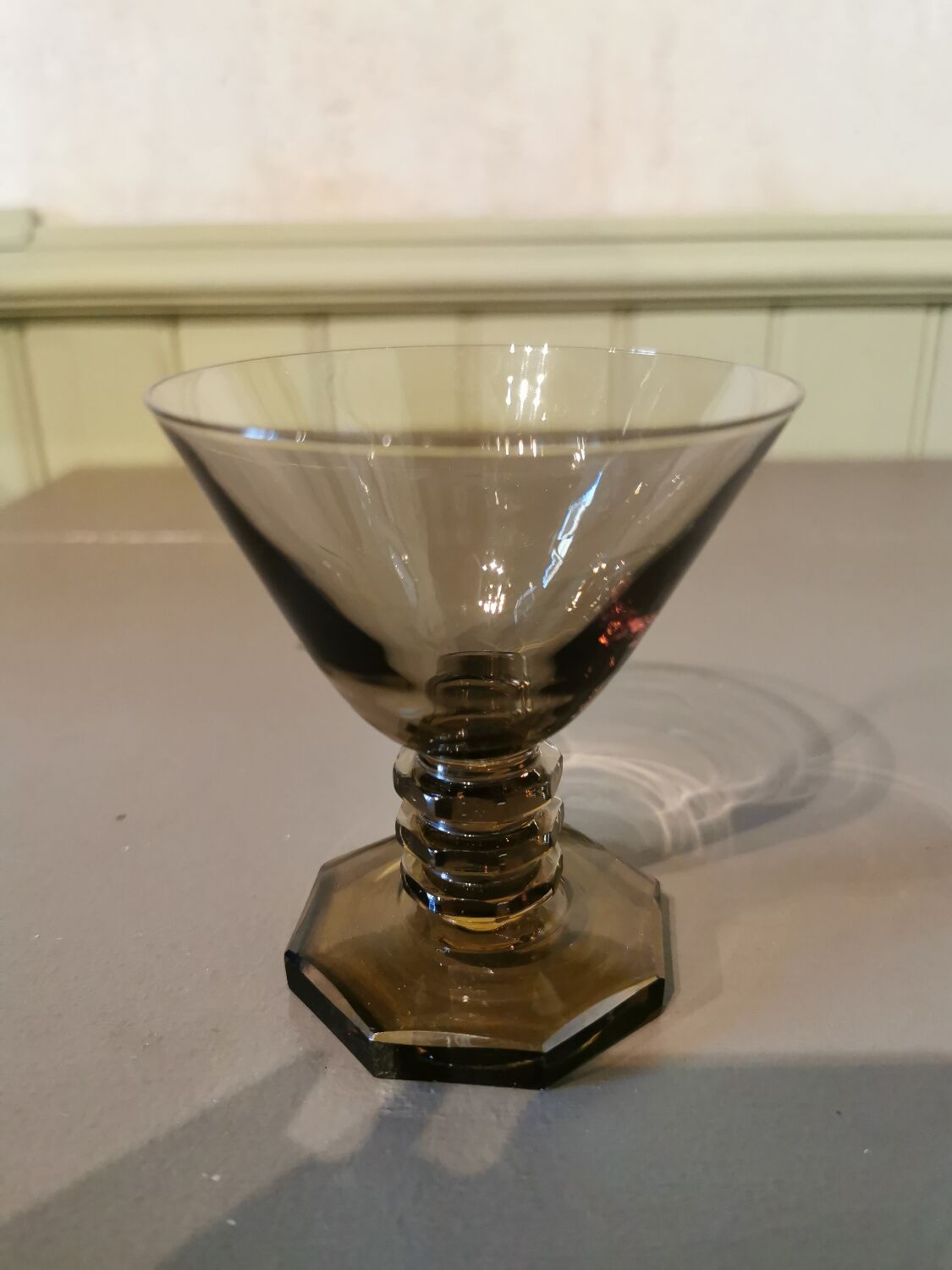 Suite of 6 glasses in Art Deco Porto