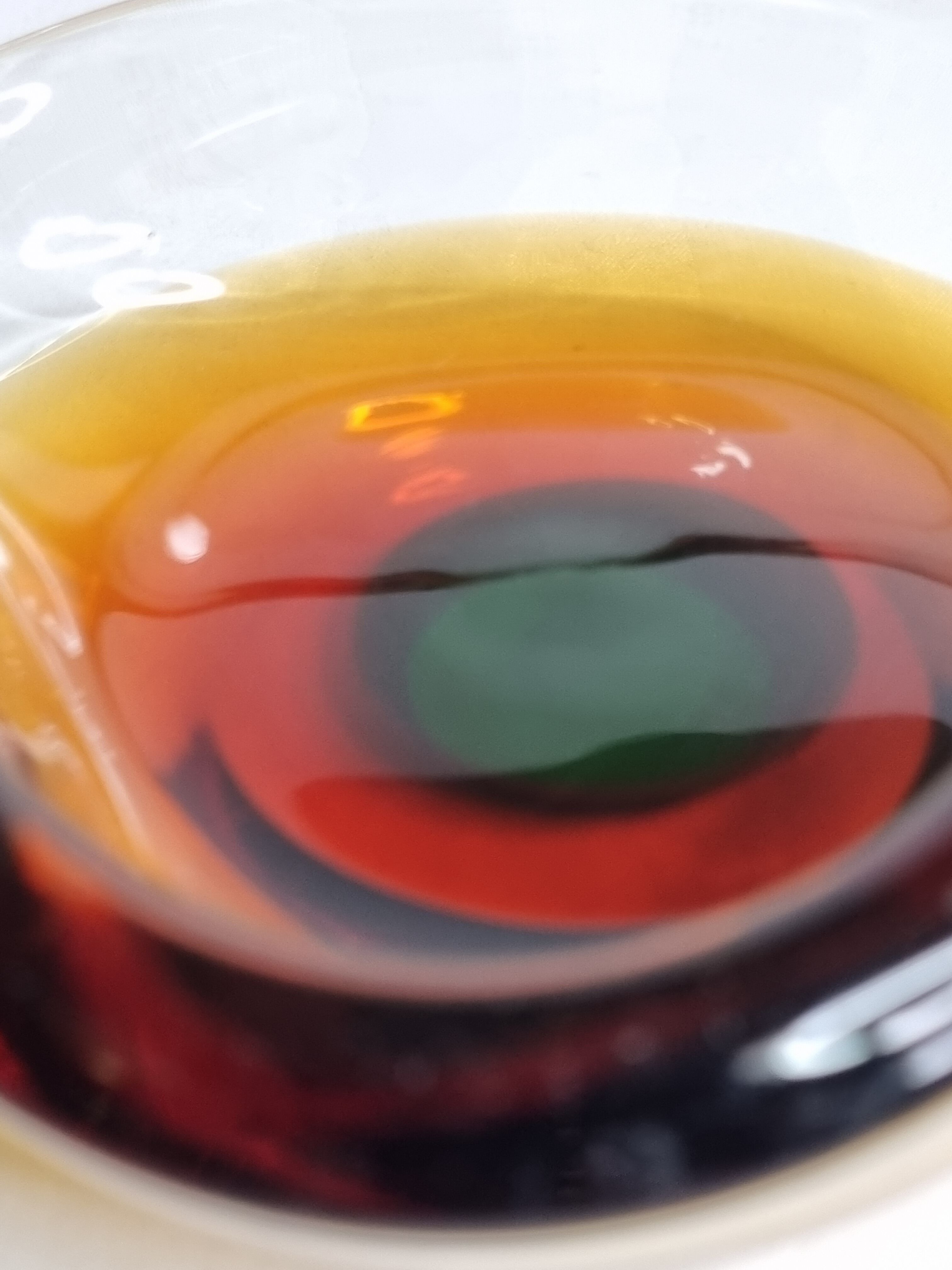 Vide poche Sommerso en verre de Murano, Italie années 60-70