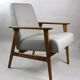 Vintage Fox easy chair in beige, 1970s