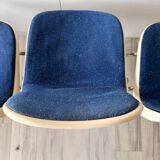 Set of 4 vintage Cojar chairs – Fermigier design – National Furniture